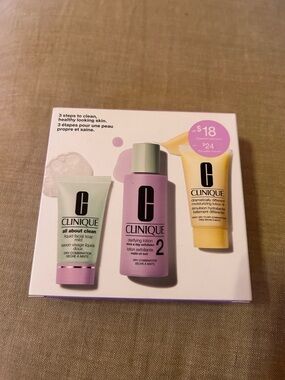 Clinique Travel Size 3-Step Skincare Trio